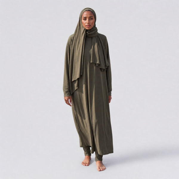 BURKINI LONG (5 pieces) - KHAKI