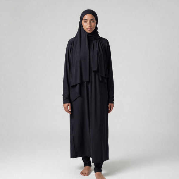 BURKINI LONG (5 pieces) - BLACK