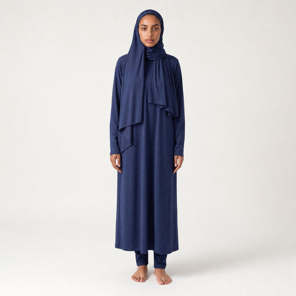 BURKINI LONG (5 pieces) - BLUE NAVY